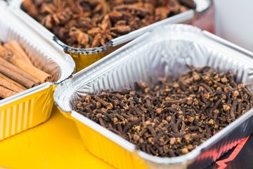 Street food festival concept - Anise and other spice