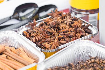 Street food festival concept - Many stars anise