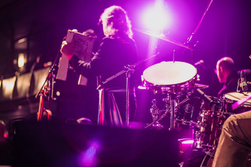 Fototapeta na wymiar purple concert