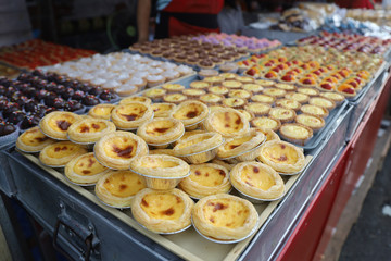 Close up Sweet delicious bakery brade and cake homemade cooking for sale gourment 