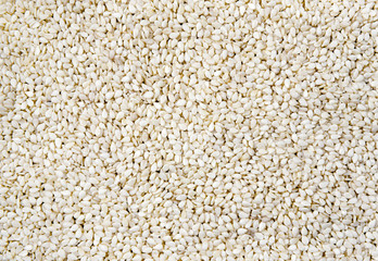 close up Top View Sesame Seeds organic background.