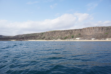 Fototapeta na wymiar Sea cliffs over Gulf of Tadjourah, Djibouti