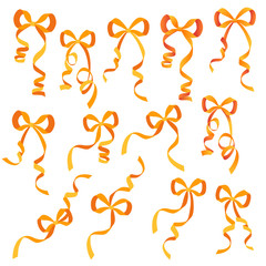 Vector illustration of elegant, beautiful ribbon,