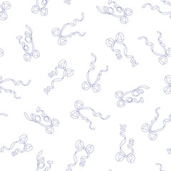 Seamless pattern of elegant, beautiful ribbon,