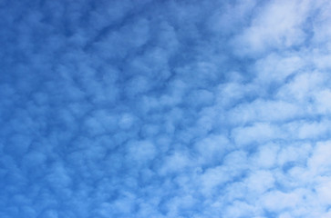 Summer blue sky and clouds