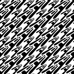Geometric pattern - black and white.  Modern Seamless pattern for your design. Vector graphic