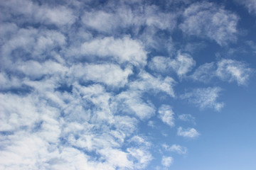 Summer blue sky and clouds