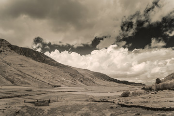 Die Westküste von Irland in Infrarot