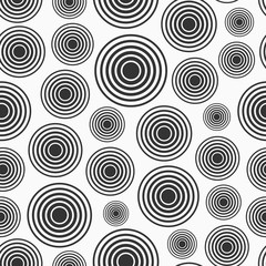 Abstract seamless pattern of circles with different size.
