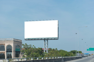 Blank billboard for new advertisement.