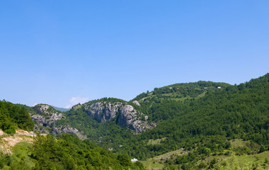 Fototapeta na wymiar The Mountain landscape in the north Montenegro