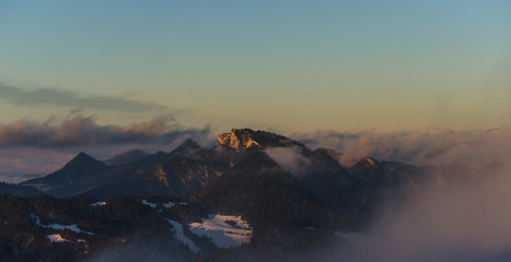 Pieniny w zimowej szacie