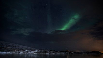 Fototapeta na wymiar Polarlicht über Norwegen