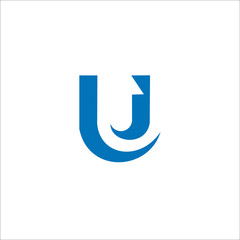 UP U Letter Logo Design