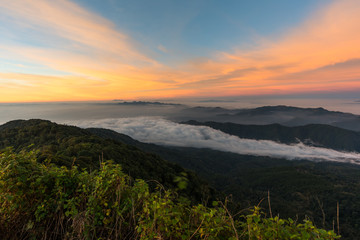Sunrise in Thailand, Good view form north of Thailand.  