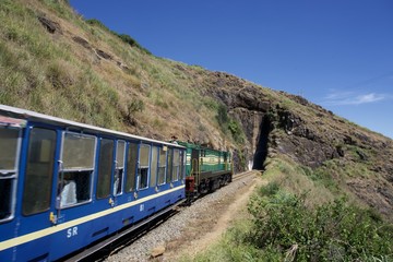 Obraz premium Train in the mountain