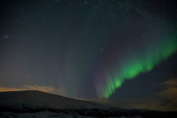 Auora borealis über Norwegen