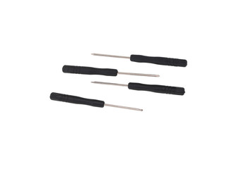 Screwdrivers, four small fixing tools