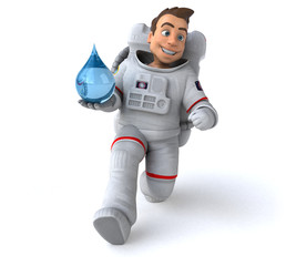 Fun astronaut - 3D Illustration