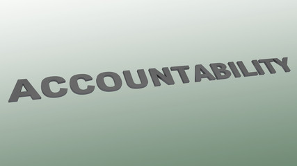 ACCOUNTABILITY - responsibility concept