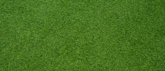 Foto auf Acrylglas Grün grüner Grashintergrund, Fußballplatz