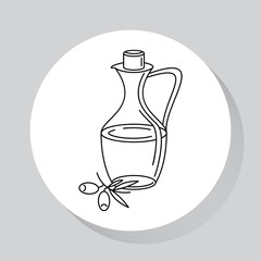 Food - line icon. Flat style. Template element  for web and mobile applications.