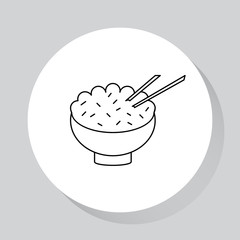 Food - line icon. Flat style. Template element  for web and mobile applications.