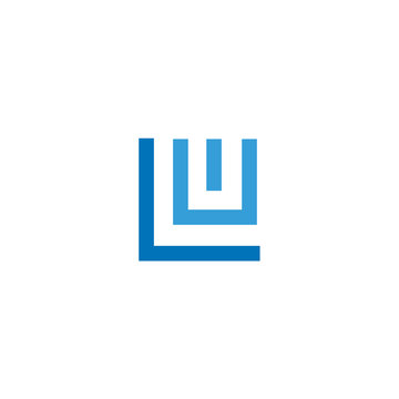 LW logo vector for brand or identity