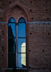 Foto scattata alla facciata della Basilica di San Domenico a Siena.