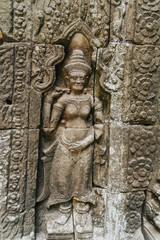 Fototapeta na wymiar Prasat Banteay Kdei, The Citadel of Chambers is a Buddhist temple in Angkor, Siemreap Cambodia.