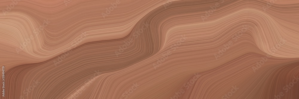 Aufkleber decorative header with pastel brown, tan and rosy brown colors. dynamic curved lines with fluid flow