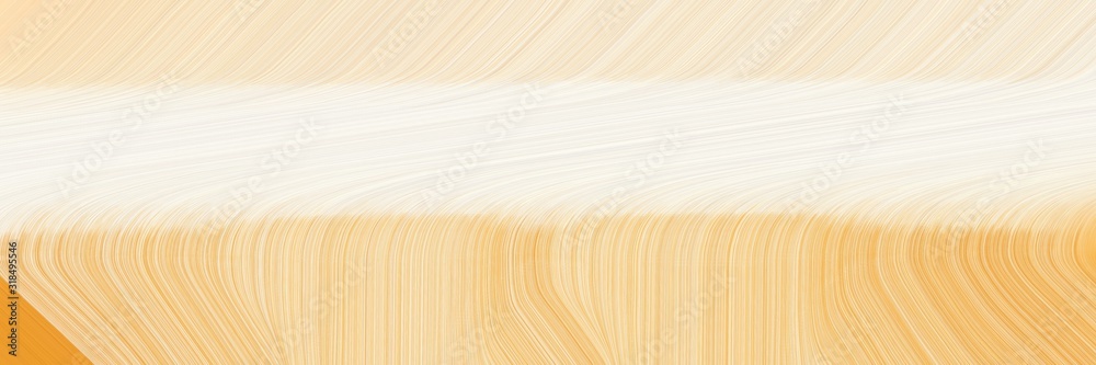 Poster dynamic banner design with antique white, beige and sandy brown colors. dynamic curved lines with fl