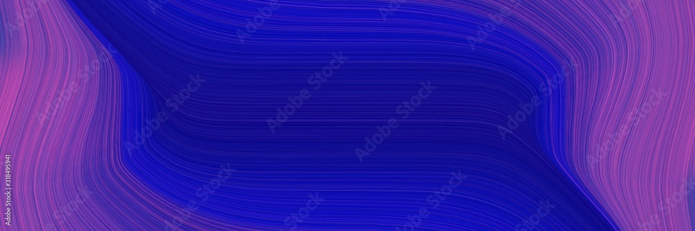 Poster colorful banner design with dark blue, moderate violet and dark slate blue colors. dynamic curved li