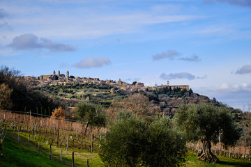 Panorama di Montalcino.