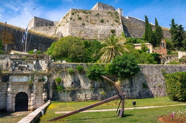 The New Fortress of Corfu, Kerkyra (Corfu Town), the capital of Corfu island, Greece.
