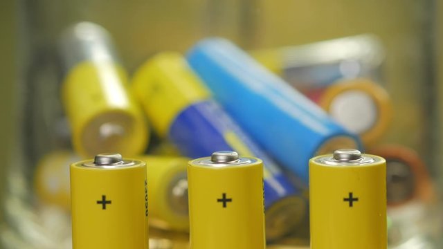 The concept of recycling the used AA batteries