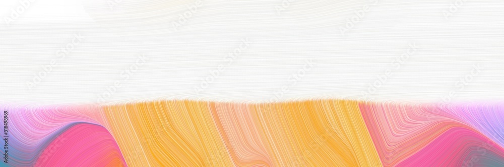 Poster flowing header design with white smoke, pastel orange and pale violet red colors. dynamic curved lines with fluid flowing waves and curves