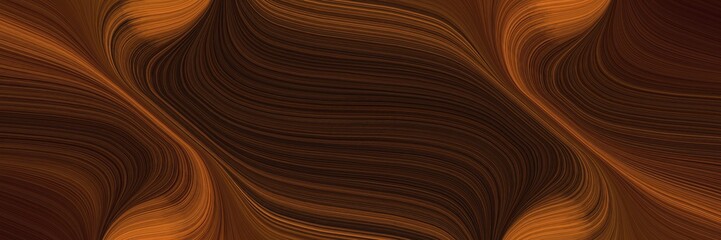 artistic banner with very dark red, coffee and saddle brown colors. dynamic curved lines with fluid flowing waves and curves