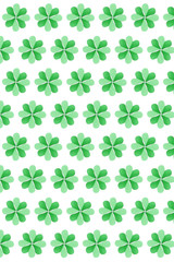 St.Patrick 's Day creative background from clover's leaves.