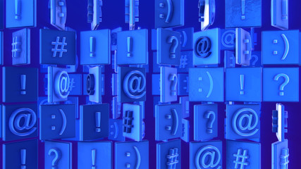 Abstract computer multiscreen rotation icons