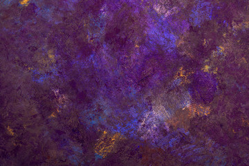 Purple oil paint mixed. Abstract texture. Place for text.