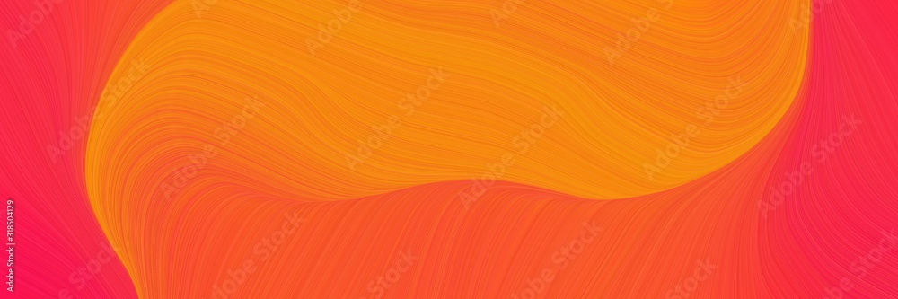 Poster flowing header design with tomato, dark orange and crimson colors. dynamic curved lines with fluid f