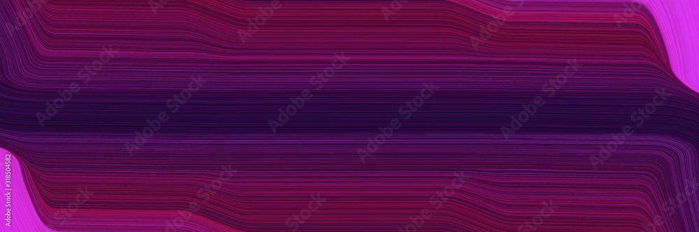 Aufkleber flowing horizontal header with very dark magenta, medium violet red and dark moderate pink colors. d