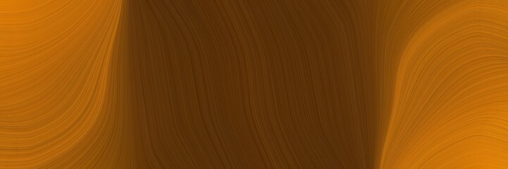 flowing horizontal header with chocolate, dark golden rod and brown colors. dynamic curved lines with fluid flowing waves and curves