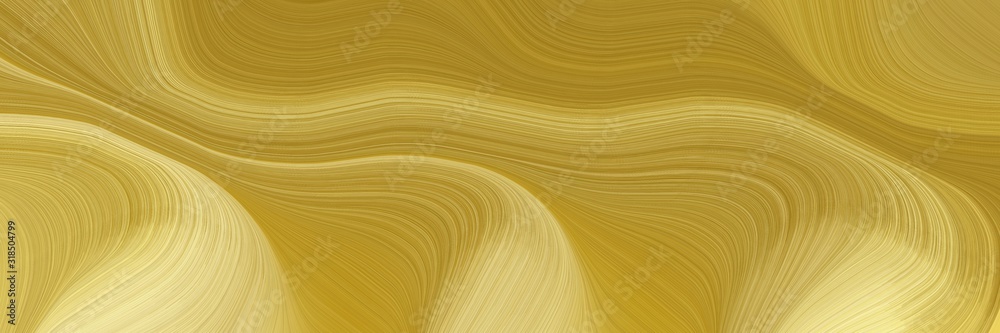 Leinwandbilder moving horizontal header with peru, bronze and khaki colors. dynamic curved lines with fluid flowing