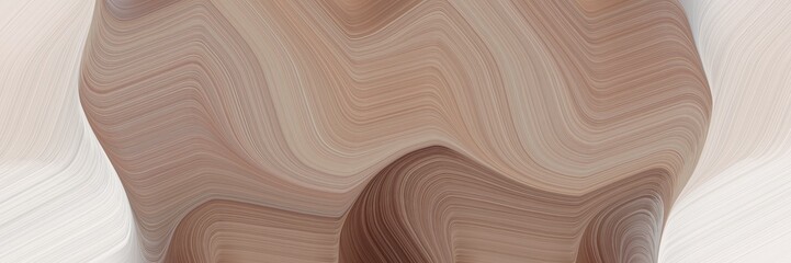 flowing banner with rosy brown, light gray and old mauve colors. dynamic curved lines with fluid flowing waves and curves