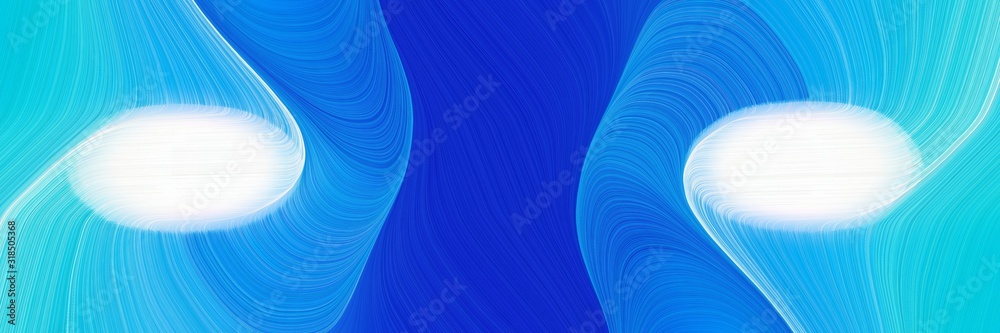 Aufkleber modern designed horizontal banner with deep sky blue, dodger blue and medium blue colors. dynamic cu