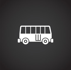 Transportation related icon on background for graphic and web design. Creative illustration concept symbol for web or mobile app