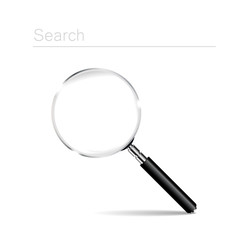 Magnifying glass realistic