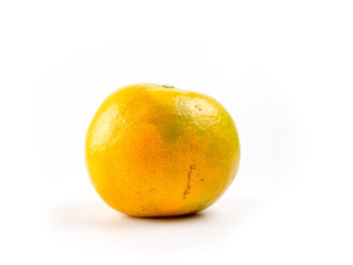 Orange fruit background , Citrus reticulata Blanco on white backgrond